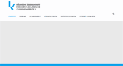 Desktop Screenshot of koelnische-gesellschaft.de